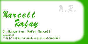 marcell rafay business card